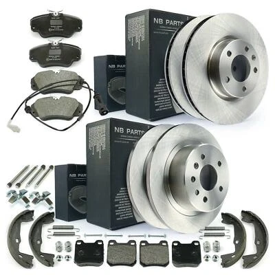 Bremsen komplett vorne hinten Scheiben Beläge WK Backen Zubehör für Opel Omega B - Bild 1 von 2