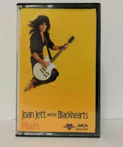 Joan Jett Album 1983 Black Cassette Tape with Hidden Track Star star RARE - Picture 1 of 2