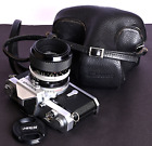 Nikon Nikomat FTN Chrom 35 mm Film Spiegelreflexkamera mit NK Micro-Nikkor-P 55 mm f/3,5 Objektiv-Kit