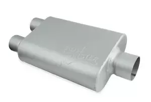 Flowmonster 2-Chamber Muffler 425403-FM 2.50 Dual Inlet / 3.00 Center - Picture 1 of 8