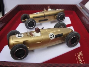 SET DUE AUTO D'EPOCA ROSA KAR ORO #20 & #21 1:32 SLOT NUOVO VECCHIO STOCK IMBALLATO - Foto 1 di 18