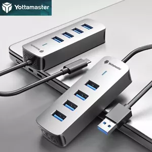 Yottamaster 4 puertos USB 3.0 HUB distribuidor divisor adaptador concentrador de datos para portátil PC - Imagen 1 de 13