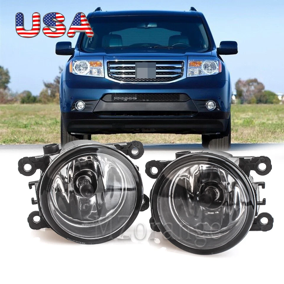 PAR de faros antiniebla de parachoques para Honda Pilot 2012-2014 2015 lente transparente de repuesto Foto 1 de 4