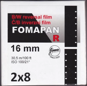 Fomapan B&W Reversal 100 ft DOUBLE 8mm [Regular 8] Film ISO 100 Ex. 2024-09 - Bild 1 von 2