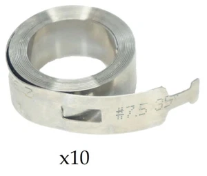 10 muelles helicoidales universales de 1/2" x 35" estilo gancho de acero inoxidable de 7,5 libras - Imagen 1 de 1