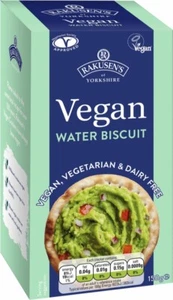 Rakusen'S Vegan Water Biscuits 150g - Pack of 6 - Picture 1 of 1