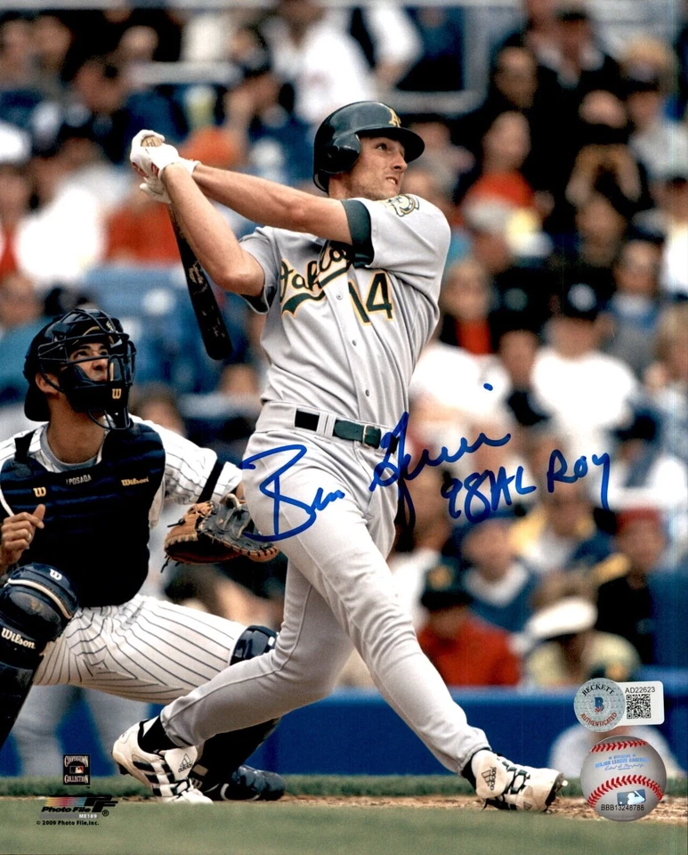 Ben Grieve Signed Oakland Athletics Photofile 8x10 Photo Beckett COA A's - Image 1 of 1