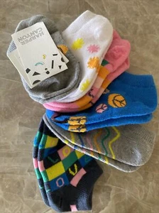 NIP Nordstrom Harper Canyon 6 pk Low Cut Socks Peace Love Pack Sock Size 5-7 - Picture 1 of 9