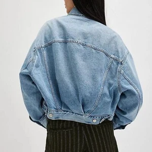 NWT Citizens of Humanity Jeans Quira Puff Denim Jacket - Picture 1 of 6