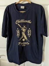 Men's 1993 CHILLICOTHE PAINTS Ohio Minor League Baseball GRAPHIC TEE Blue XL