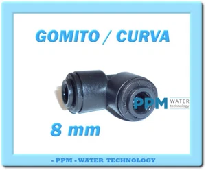 RACCORDO RAPIDO OSMOSI A GOMITO JOHN GUEST D. 8 MM - ATTACCO RAPIDO ACQUA - Imagen 1 de 3