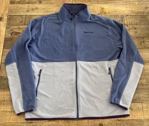 Marmot Rocklin Lightweight Full Zip Fleece Pullover Womens Lilac/Gray Size 1X - Picture 1 of 8