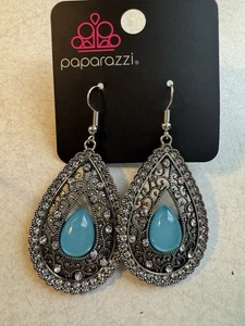 Paparazzi: Cloud Nine Couture - Blue Earrings - Picture 1 of 4