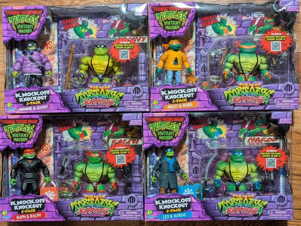 Трубчатая Черепаха Каратэ Воины TMNT Мутант Беспорядок Театральный Короткий ПОЛНЫЙ КОМПЛЕКТ - Изображение 1 из 4