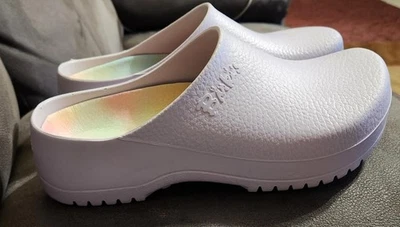 Zueco de trabajo Birkenstock Super Birki Mule para mujer talla 37 6-6,5 lavanda antideslizante Foto 1 de 4