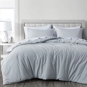 Chezmoi Collection 3-Piece Luxury Soft Smooth 250TC Cotton Twill Comforter Set - Picture 1 of 15