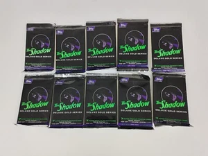 10x Lot The Shadow Deluxe Gold Series 7 Trading Card Packs Topps 1994 90's New - Picture 1 of 4