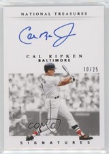 2021 Panini National Treasures Retro Signatures /25 Cal Ripken Jr Auto HOF