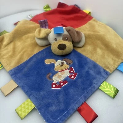 Manta de seguridad de felpa Mary Meyer Taggies Buddy Dog Baby Lovey Colors 12,50 pulgadas Foto 1 de 2