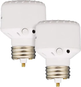 Light Sensor Socket for Outdoor Lighting, 2 Pack - Auto Dusk to Dawn Settings, I - Picture 1 of 12