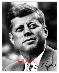 John F. Kennedy signed Preprint Autogramm 8x10 Foto - Bild 1 von 1