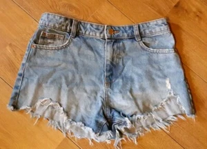 Ladies Zara Denim Shorts UK Size 8 #shorts #jeanshorts - Picture 1 of 2