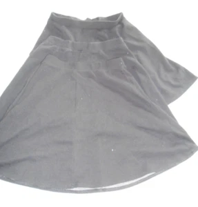 3 x Marks & Spencer Girls black jersey Skater school skirts age 12-13 years - Picture 1 of 4