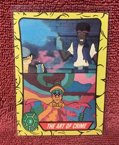 Teenage Mutant Ninja Turtles 1989 Topps Trading Card Number 3 The Art Of Crime