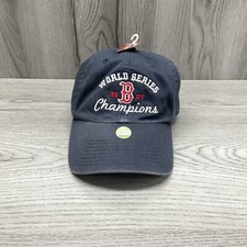 Boston Red Sox Hat Baseball Cap Strapback Blue 2007 World Series Champions