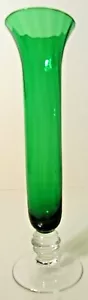 Vaso Bud 8 pollici vetro verde Kelly - Foto 1 di 6