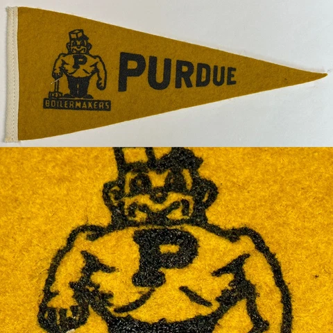 1950 Purdue Boilermaker Lafayette Indiana University Mini Pennant 3.75x8.5 Cover