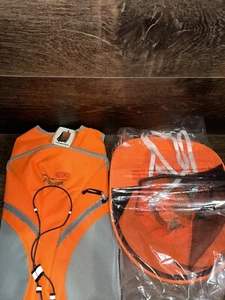 Pioneer DuPont Hero logo Orange Hydration Backpack & Sun Hat OSFA Construction - Picture 1 of 8