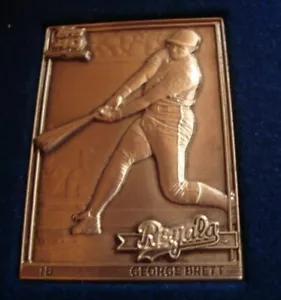 1991 Topps #540 GEORGE BRETT marked STERLING SILVER Kansas City ROYALS - Picture 1 of 3