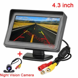 4.3 Inch Rear View Stand Monitor+Reverse Backup Camera FOR CAR - Picture 1 of 7