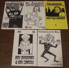 Lot of 5 The Assassin and The Whiner late 1990s comic diary fanzine C. McNinch