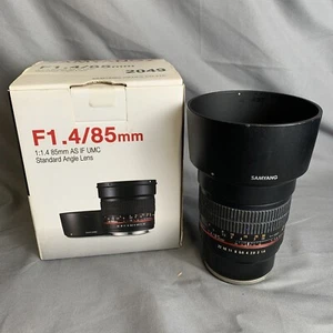Samyang F1.4/85mm AS IF UMC Standard Angle Lens Sony E Mount - Picture 1 of 18