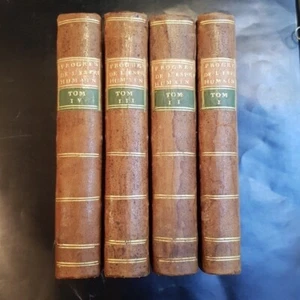 Saverien Histoire des progres de l'esprit humain dans les sciences 1775 4 voll. - Bild 1 von 3
