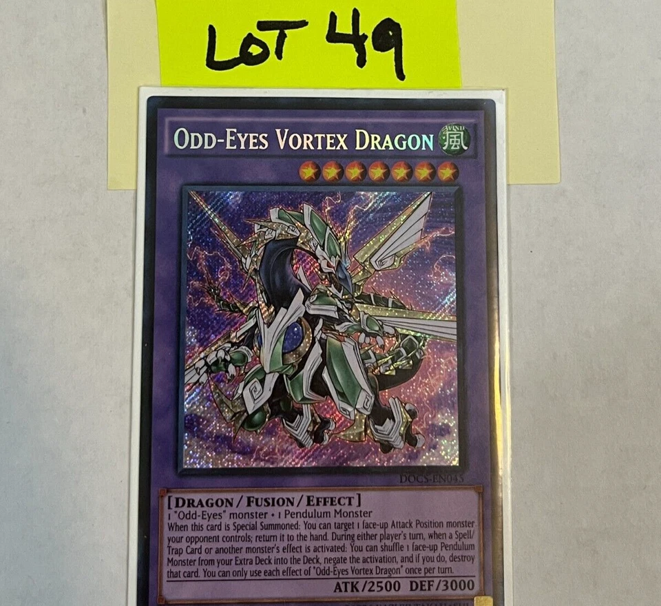 YUGIOH- Odd-Eyes Vortex Dragon DOCS-EN045 - Secret Rare - 1st Edition - Image 1 of 1