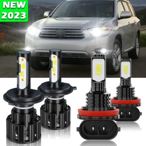 Faro LED 6000K para Toyota Highlander Combo 2008 2009 2010 + faros antiniebla - Imagen 1 de 15