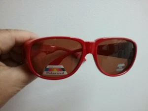 RED Medium Sunglasses Polarized Wearover sunglasses - Wear over fitover XL UV400 - Picture 1 of 5