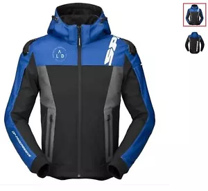 giubbotto strada spidi hoodie warrior Blu/nero/grigio - Foto 1 di 1