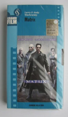 MATRIX  VHS  Tape 1999 SEALED With Wraparound WATERMARKS! LICENSE! Dubbing Italy - Image 1 of 4