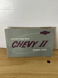 1963 Chevrolet Chevy II 63 Owners Guide Manual Original - Foto 1 di 4