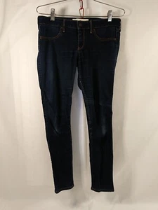 Hollister California Jeans Womens 7S SHORT Blue Denim SUPER SKINNY 28x27 - Picture 1 of 14