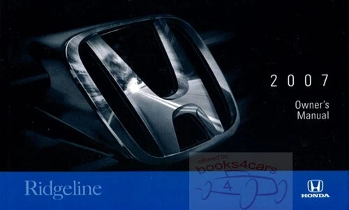 Libro Honda manual del propietario Ridgeline 2007 Foto 1 de 1