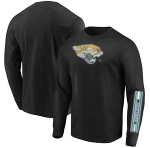 Jacksonville Jaguars Majestic Big Tall Startling Success Black Long Sleeve Tee - Picture 1 of 4