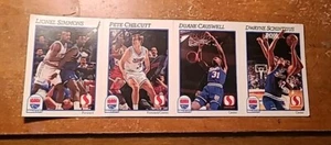 1991-92 NBA Hoops Safeway - Sac Kings; Simmions, Chilcutt, Causwell, Schintzius - Bild 1 von 2