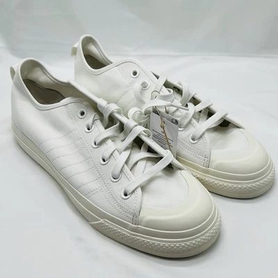 Adidas Nizza RF Triple White Men’s Size 11.5 All White Canvas Adidas - Image 1 of 4