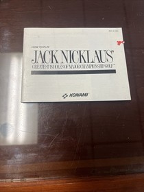 Nintendo (NES) JACK NICKLAUS' GREATEST 18 HOLES-game manual