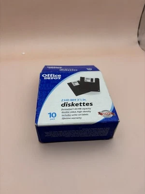 Paquete de 9 disquetes Office Depot 2HD formateados IBM 1,44 MB Foto 1 de 3